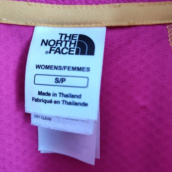Ladies SZ S The North Face 1/2 Zip Pink Long-Sleeve Fleece Top - Picture 5 of 5
